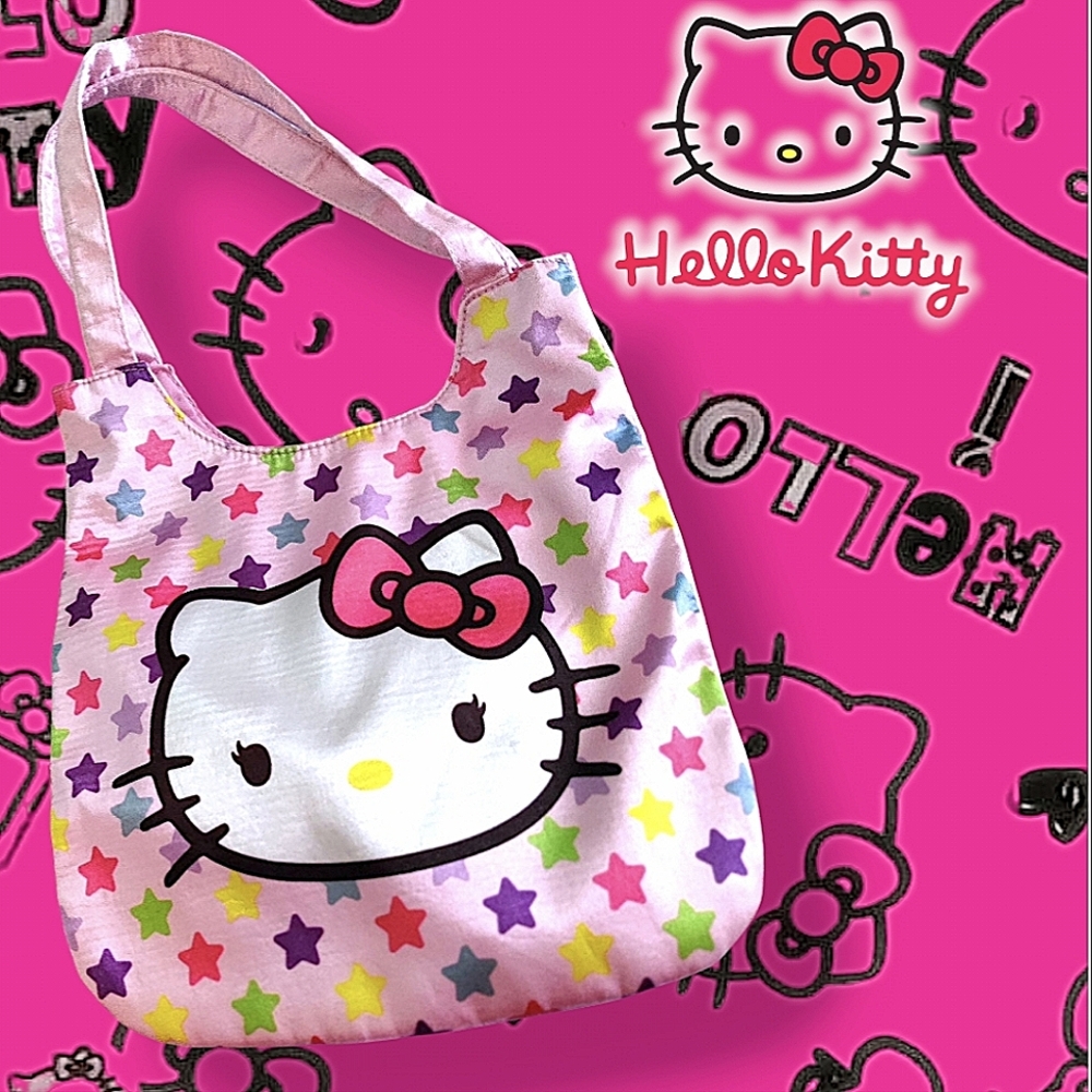 ☆RARE☆ Sanrio Hello Kitty Mini Satin Tote Bag Japan 2011